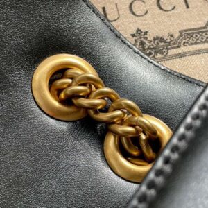 Gucci Marmont Like Auth Luxury Women’s Black Handbag 22cm