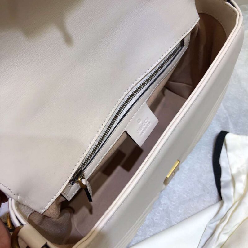 Gucci Marmont Top Handle Rep 11 Handbag High Quality White 27cm