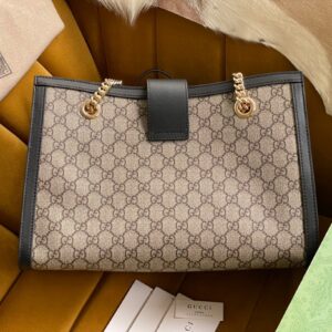 Gucci Padlock Handbag with Super Gucci Logo Pattern 35x23x14cm