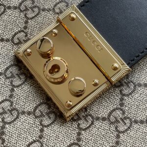 Gucci Padlock Handbag with Super Gucci Logo Pattern 35x23x14cm