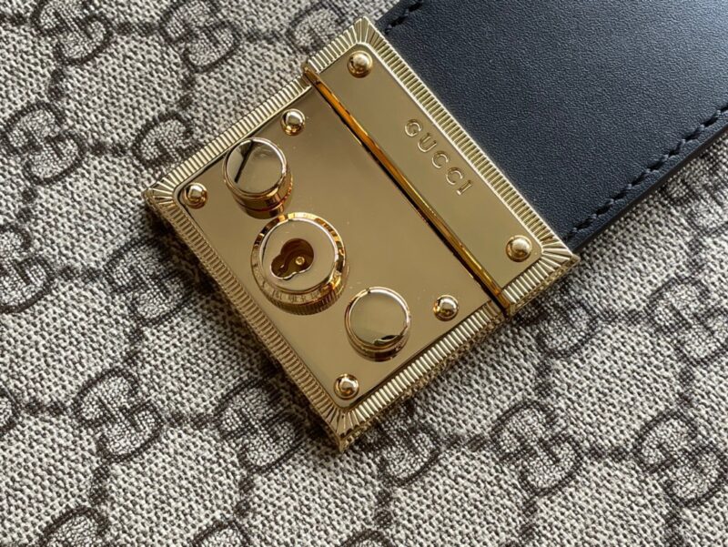 Gucci Padlock Handbag with Super Gucci Logo Pattern 35x23x14cm