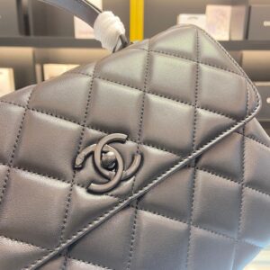 Chanel Trendy Replica 11 Brown Leather Full Box Handbags 25cm