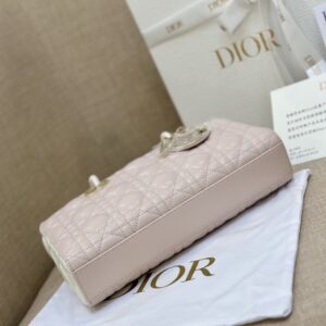 Dior D-Joy Women’s Handbag Pink Cowhide 26cm