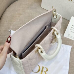 Dior D-Joy Women’s Handbag Pink Cowhide 26cm