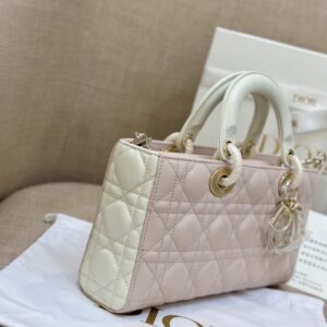 Dior D-Joy Women’s Handbag Pink Cowhide 26cm