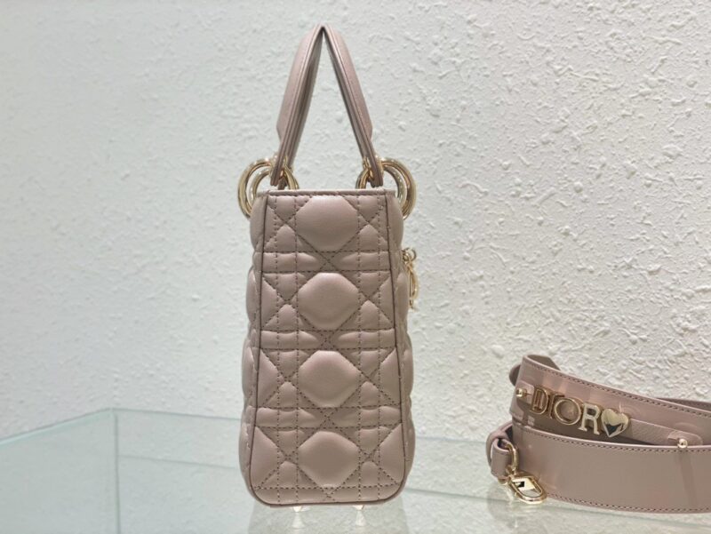 Dior Lady Super Light Pink Handbag 20cm