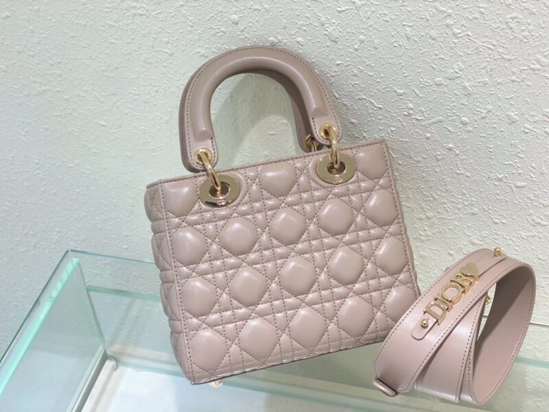 Dior Lady Super Light Pink Handbag 20cm