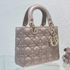 Dior Lady Super Light Pink Handbag 20cm