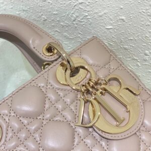 Dior Lady Super Light Pink Handbag 20cm