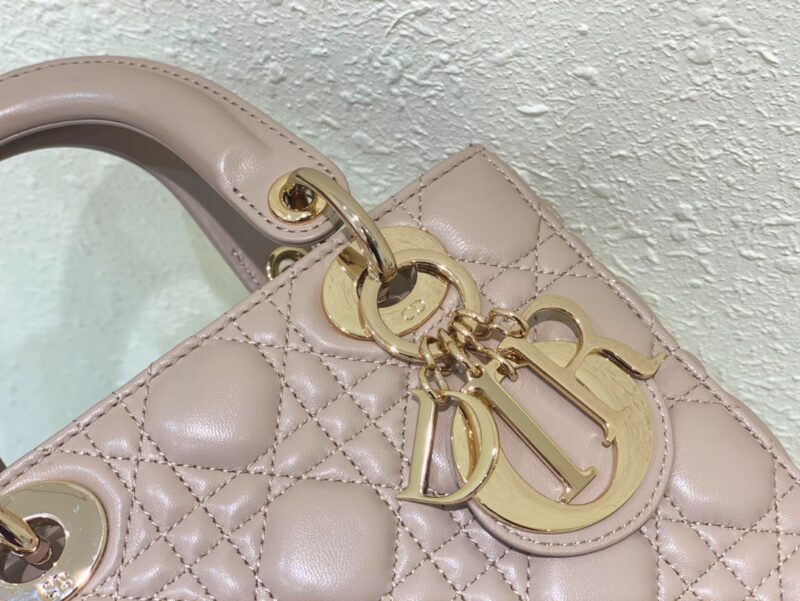 Dior Lady Super Light Pink Handbag 20cm