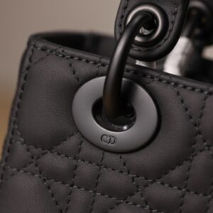 Dior Lady Matte Women’s Black Handbag 20cm