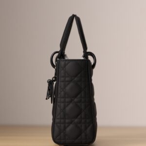 Dior Lady Matte Women’s Black Handbag 20cm