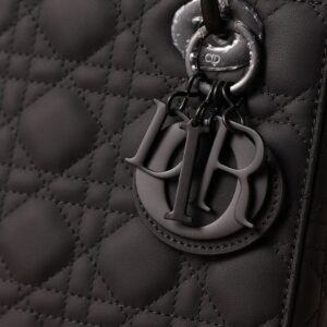 Dior Lady Matte Women’s Black Handbag 20cm