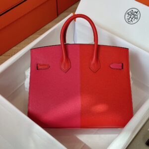 Hermes Birkin 25 Pink/Red Epson Leather Gold Hardware