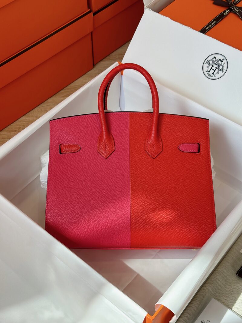 Hermes Birkin 25 Pink/Red Epson Leather Gold Hardware