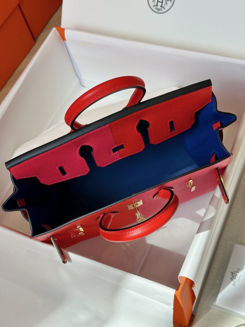 Hermes Birkin 25 Pink/Red Epson Leather Gold Hardware