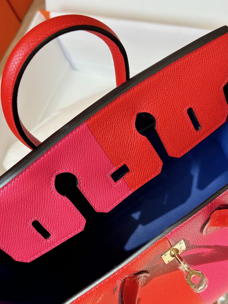 Hermes Birkin 25 Pink/Red Epson Leather Gold Hardware