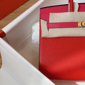 Hermes Birkin 25 Pink/Red Epson Leather Gold Hardware