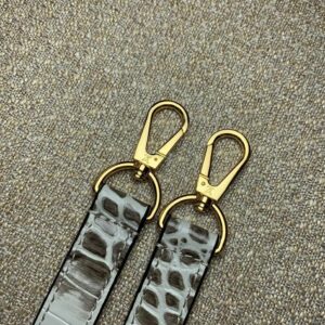 Louis Vuitton LV Capucines BB Grey Crocodile Leather Like Auth Handbags 27cm