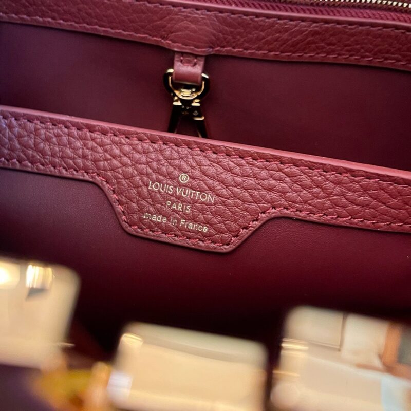 Louis Vuitton LV Capucines Woman’s Dark Red Handbags 27x21x10cm