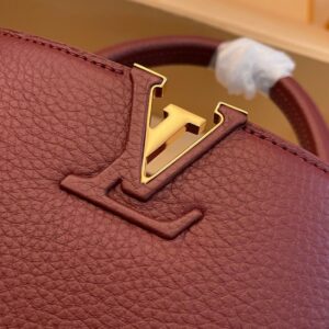 Louis Vuitton LV Capucines Woman’s Dark Red Handbags 27x21x10cm