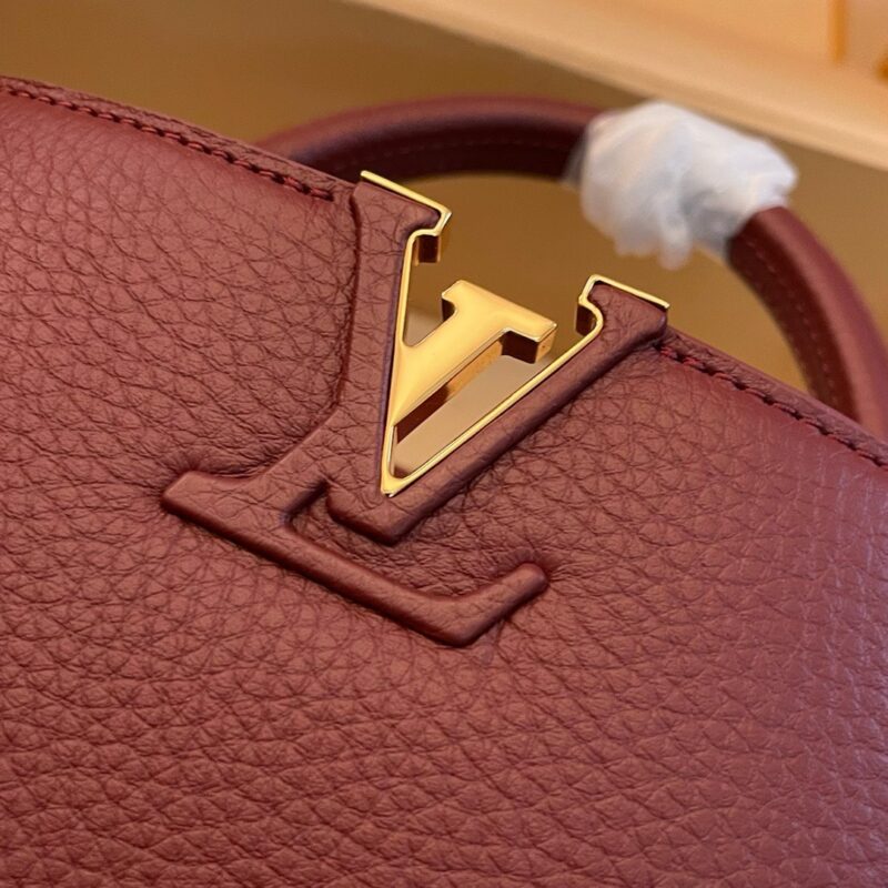 Louis Vuitton LV Capucines Woman’s Dark Red Handbags 27x21x10cm