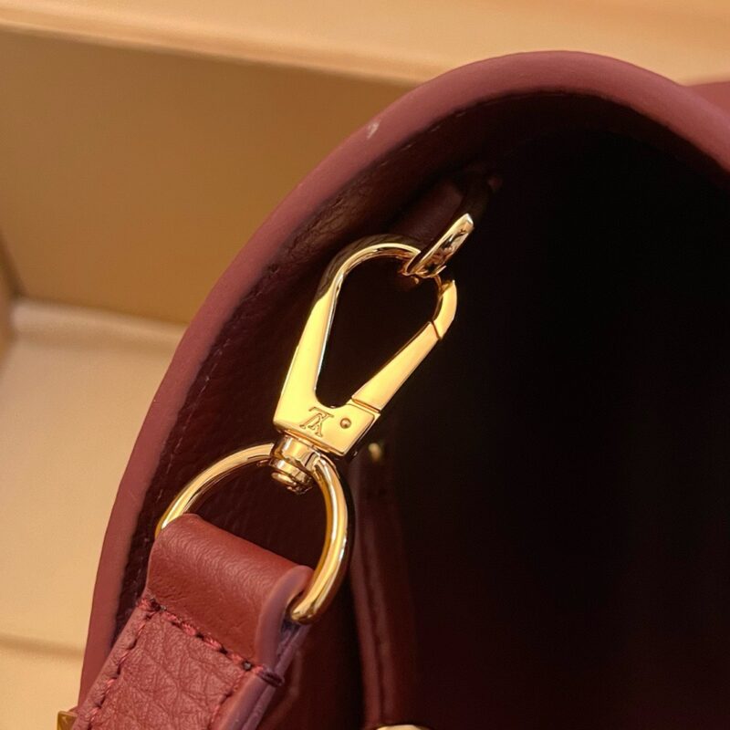 Louis Vuitton LV Capucines Woman’s Dark Red Handbags 27x21x10cm