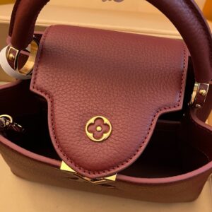 Louis Vuitton LV Capucines Woman’s Dark Red Handbags 27x21x10cm