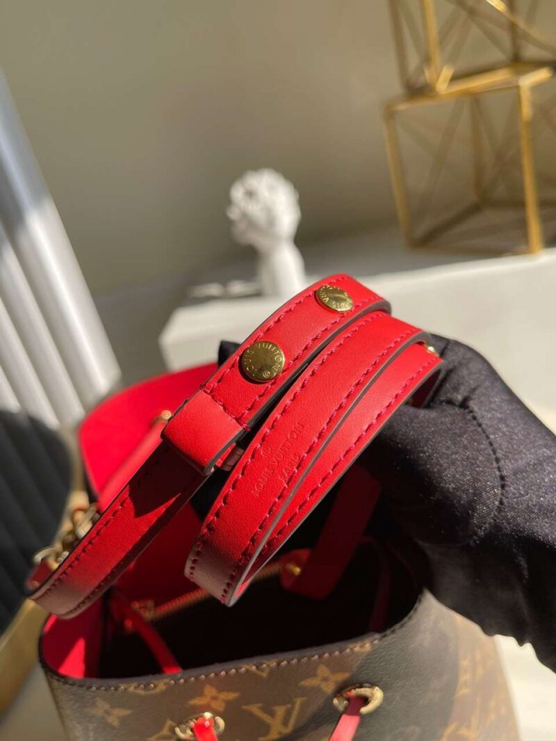Louis Vuitton LV NeoNoe Handle Red Handbags Monogram 26x22x27cm