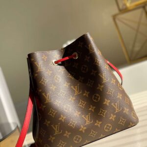 Louis Vuitton LV NeoNoe Handle Red Handbags Monogram 26x22x27cm