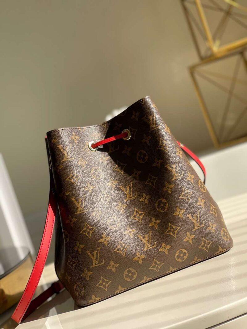 Louis Vuitton LV NeoNoe Handle Red Handbags Monogram 26x22x27cm