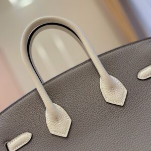 Hermes Birkin 25 Gray/Beige Customize Palladium Hardware