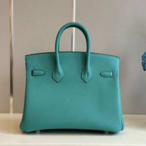 Hermes Birkin PHW Da Togo Ocean Blue Handbags 25cm
