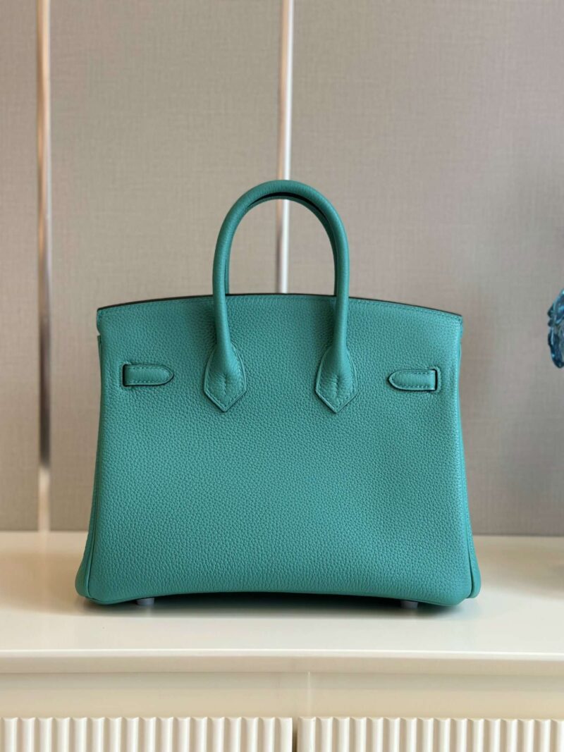Hermes Birkin PHW Da Togo Ocean Blue Handbags 25cm