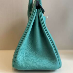 Hermes Birkin PHW Da Togo Ocean Blue Handbags 25cm