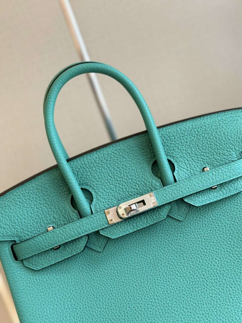 Hermes Birkin PHW Da Togo Ocean Blue Handbags 25cm