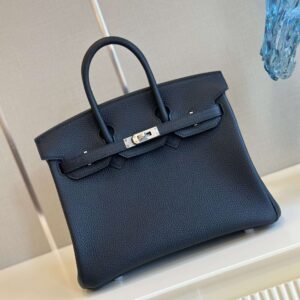 Hermes Birkin 30 Dakr Blue Togo Leather Palladium Hardware