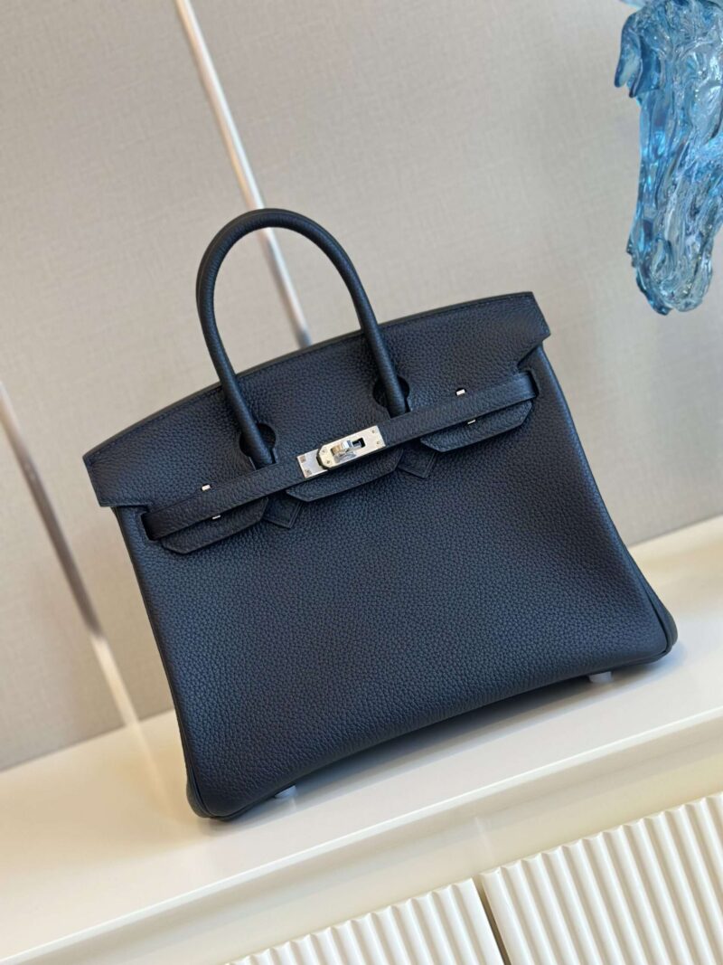 Hermes Birkin 30 Dakr Blue Togo Leather Palladium Hardware