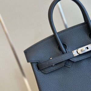Hermes Birkin 30 Dakr Blue Togo Leather Palladium Hardware