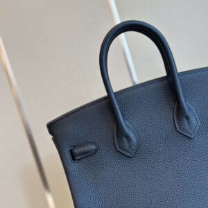 Hermes Birkin 30 Dakr Blue Togo Leather Palladium Hardware