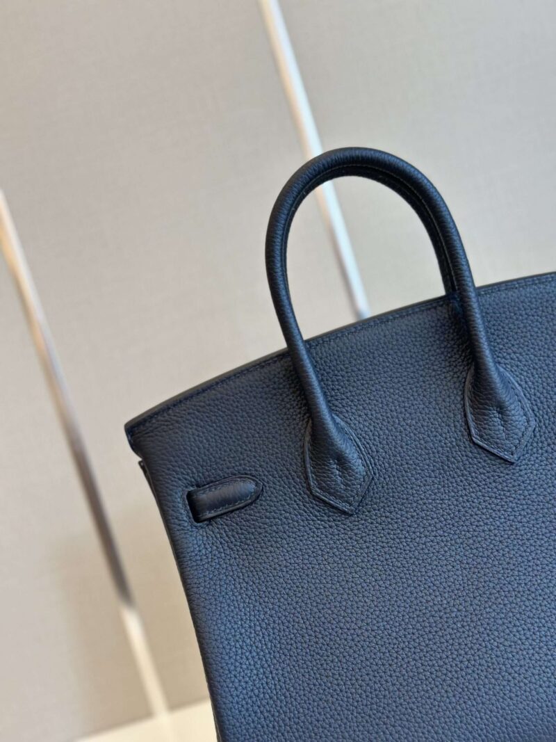 Hermes Birkin 30 Dakr Blue Togo Leather Palladium Hardware