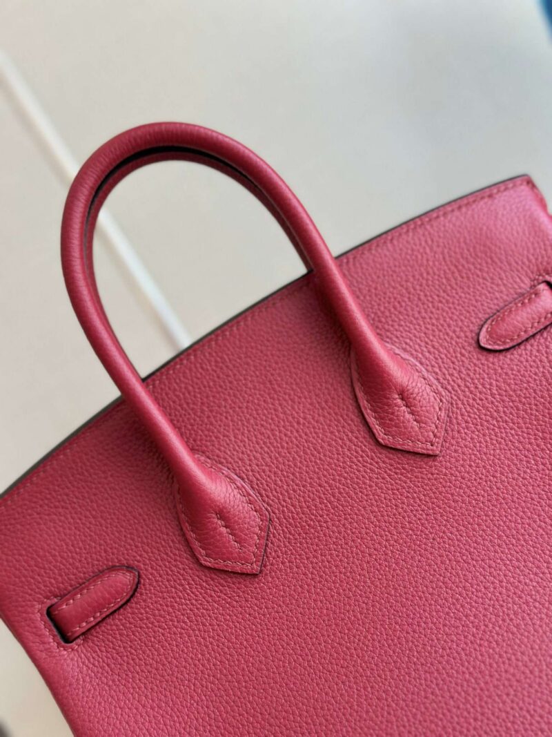 Hermes Birkin PHW Da Togo Handbags Dark Red 25cm