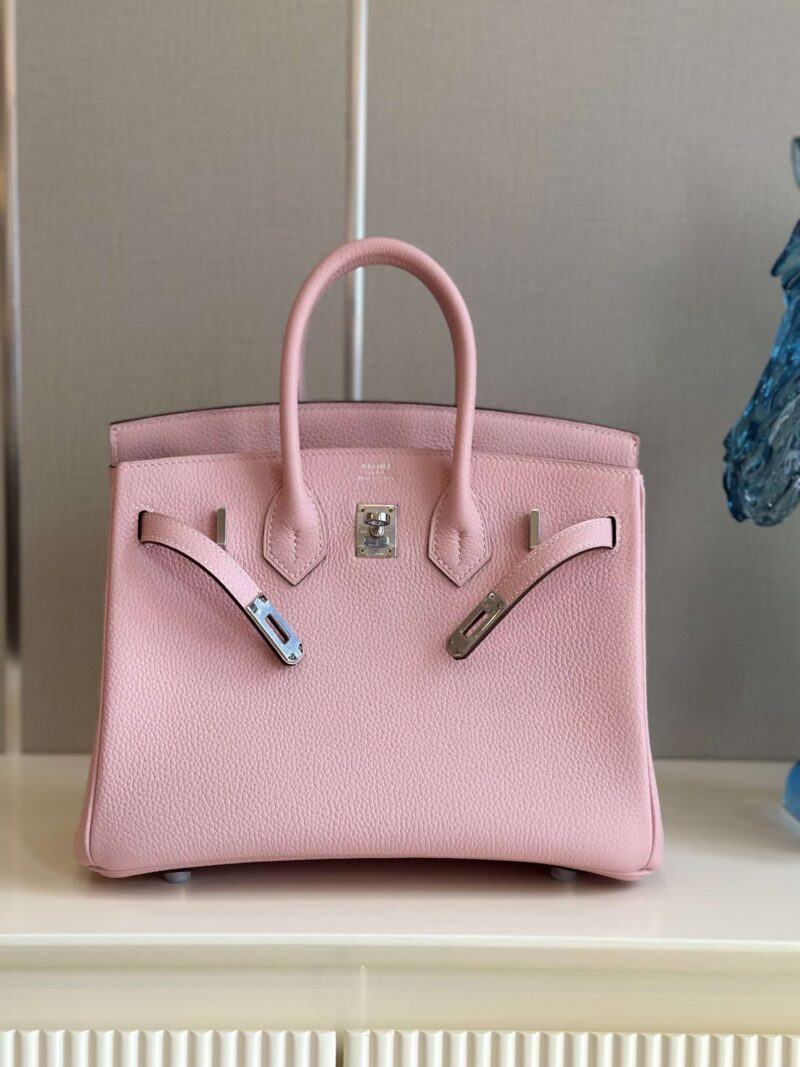 Hermes Birkin 25 Rose Pink Togo Leather Palladium Hardware