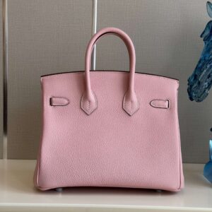 Hermes Birkin 25 Rose Pink Togo Leather Palladium Hardware