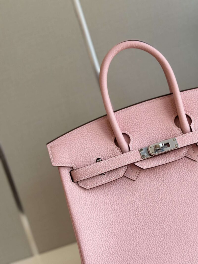 Hermes Birkin 25 Rose Pink Togo Leather Palladium Hardware