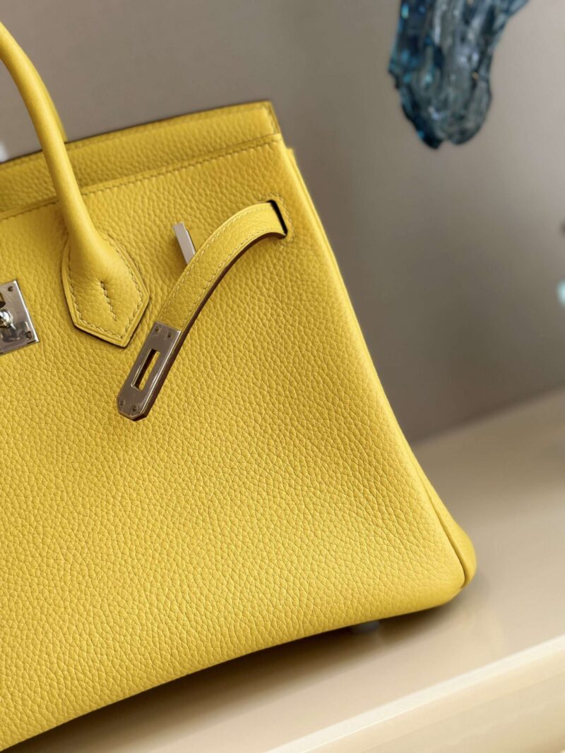 Hermes Birkin PHW Da Togo Yellow Replica 11 Handbags 25cm