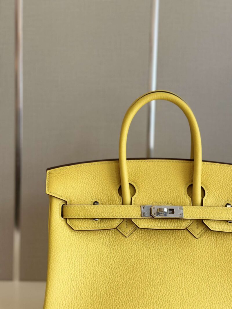 Hermes Birkin PHW Da Togo Yellow Replica 11 Handbags 25cm
