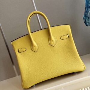 Hermes Birkin PHW Da Togo Yellow Replica 11 Handbags 25cm