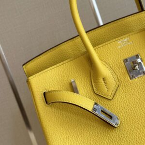 Hermes Birkin PHW Da Togo Yellow Replica 11 Handbags 25cm