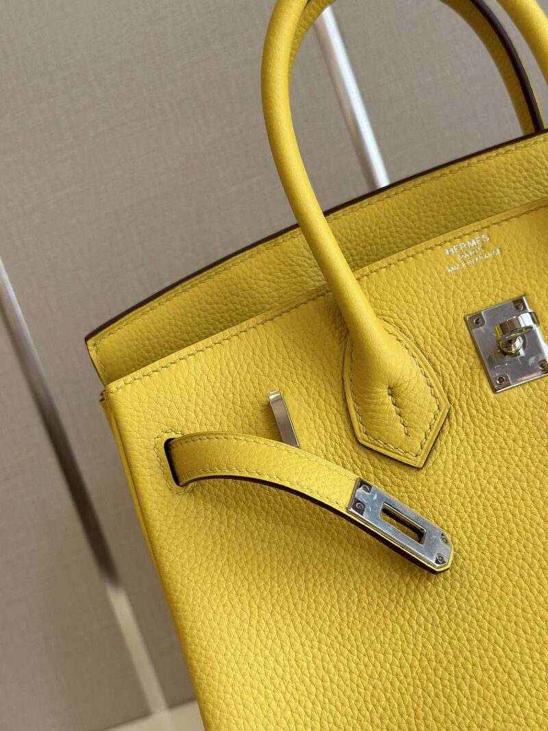 Hermes Birkin PHW Da Togo Yellow Replica 11 Handbags 25cm
